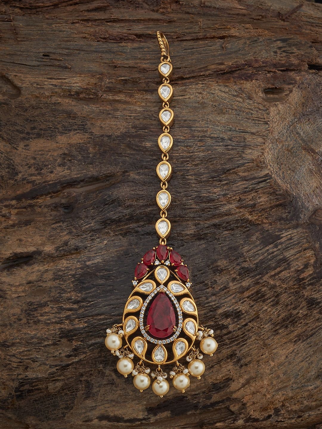 Kushal's Fashion Jewellery Victorian-Plated Kundan Studded Maang Tikka Head Jewellery, Gold
Kushal's Fashion Jewellery Victorian-Plated Kundan Studded Maang Tikka Head Jewellery, Gold