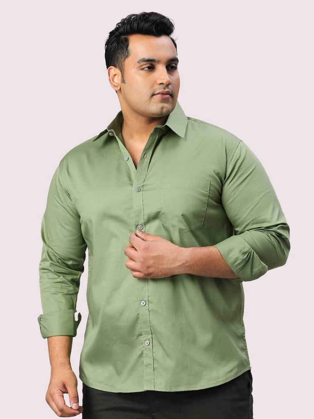 Guniaa Men Plus Size Classic Oversized Fit Spread Collar Solid Cotton Casual Shirt, Green
Guniaa Men Plus Size Classic Oversized Fit Spread Collar Solid Cotton Casual Shirt, Green