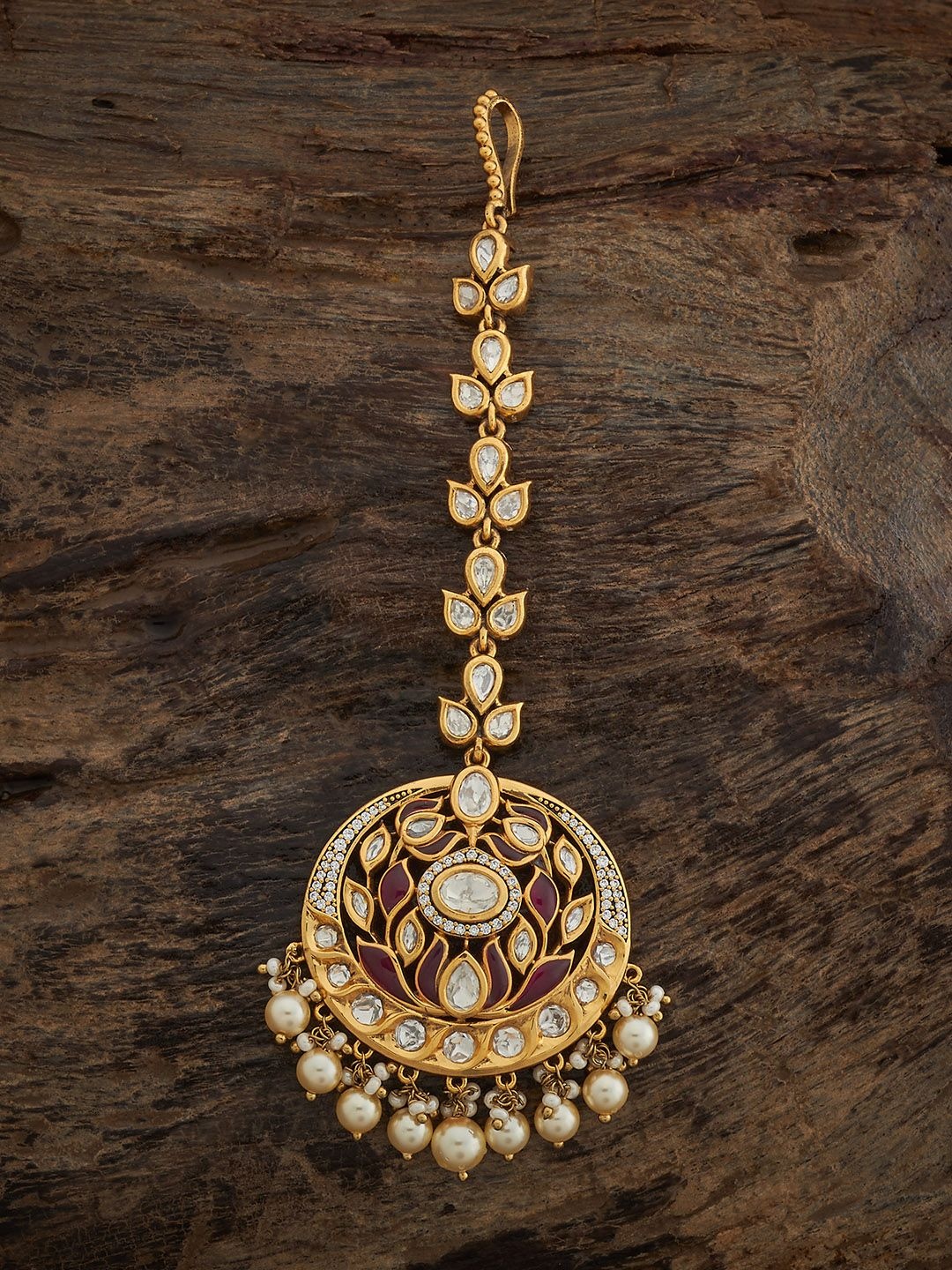 Kushal's Fashion Jewellery Victorian-Plated Kundan Studded Maang Tikka Head Jewellery, Gold
Kushal's Fashion Jewellery Victorian-Plated Kundan Studded Maang Tikka Head Jewellery, Gold