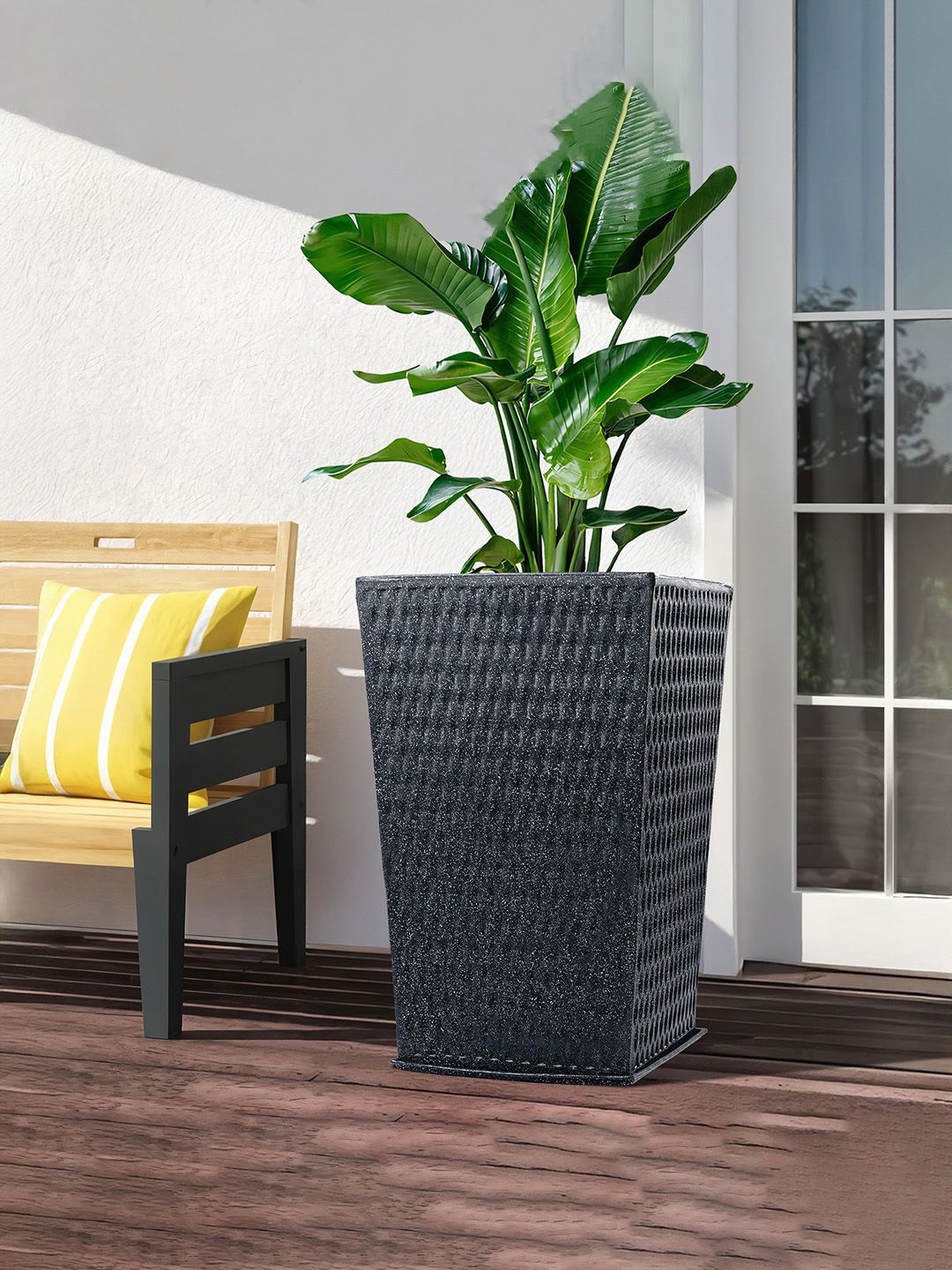 Kuber Industries Black 2 Pieces Textured Roto Mould Matrix Tower Flower Planters With Tray
Kuber Industries Black 2 Pieces Textured Roto Mould Matrix Tower Flower Planters With Tray