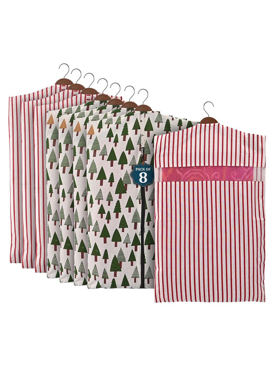 Kuber Industries Green 8 Pieces Cotton Regular Hanging Saree Cover Multiutility Organisers
Kuber Industries Green 8 Pieces Cotton Regular Hanging Saree Cover Multiutility Organisers