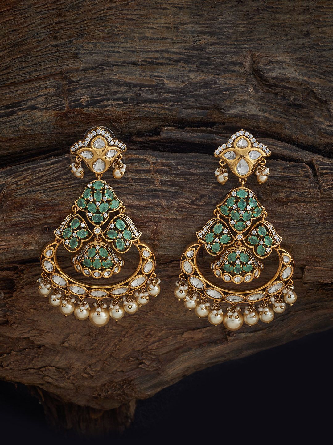 Kushal's Fashion Jewellery Victorian-Plated Kundal Studded Contemporary Drop Earrings, Green
Kushal's Fashion Jewellery Victorian-Plated Kundal Studded Contemporary Drop Earrings, Green