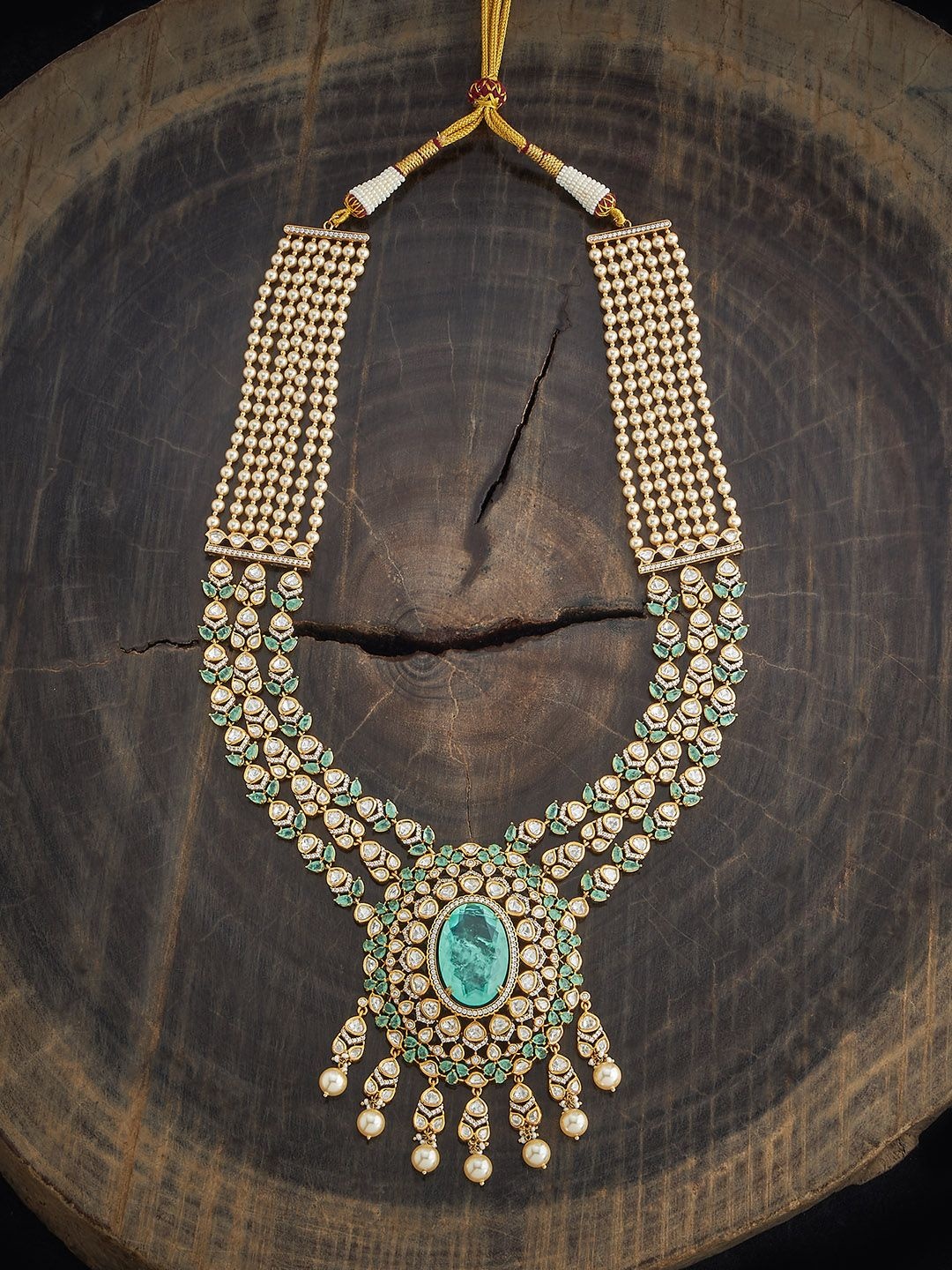 Kushal's Fashion Jewellery Victorian-Plated Kundan & Beaded Statement Necklace, Gold
Kushal's Fashion Jewellery Victorian-Plated Kundan & Beaded Statement Necklace, Gold