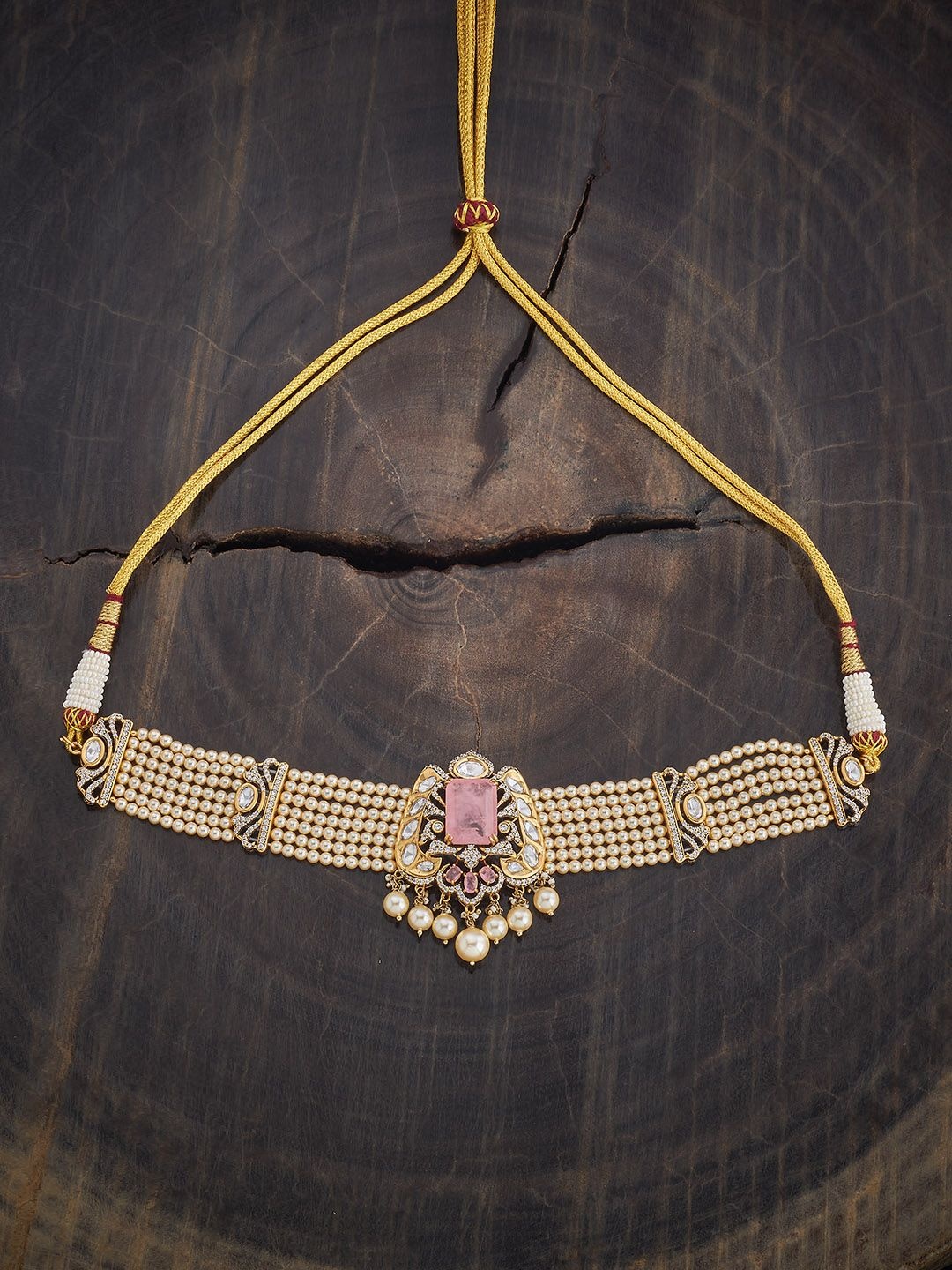 Kushal's Fashion Jewellery Victorian-Plated Kundan & Beaded Statement Necklace, Gold
Kushal's Fashion Jewellery Victorian-Plated Kundan & Beaded Statement Necklace, Gold