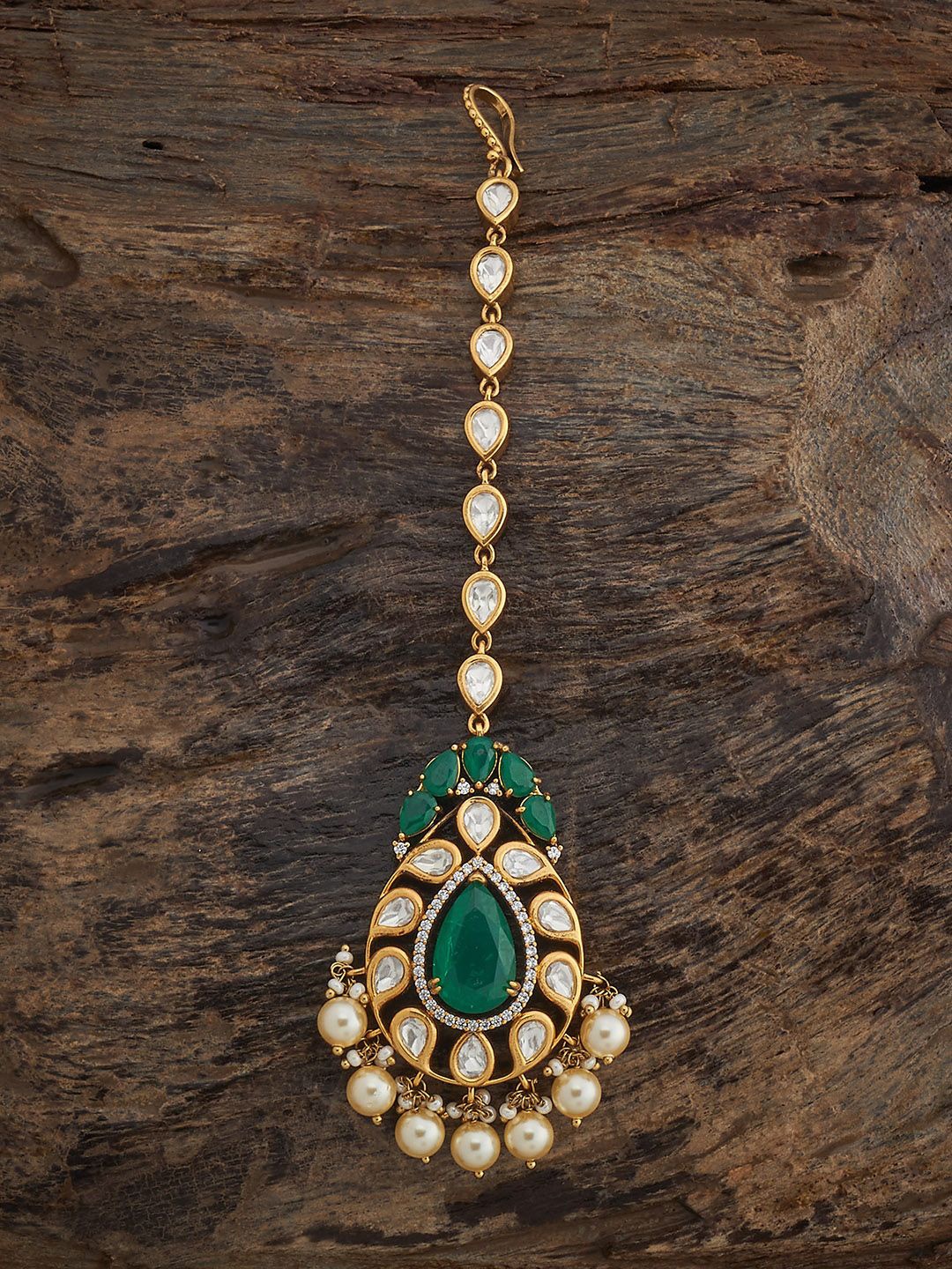 Kushal's Fashion Jewellery Victorian-Plated Kundan Studded Maang Tikka Head Jewellery, Gold
Kushal's Fashion Jewellery Victorian-Plated Kundan Studded Maang Tikka Head Jewellery, Gold