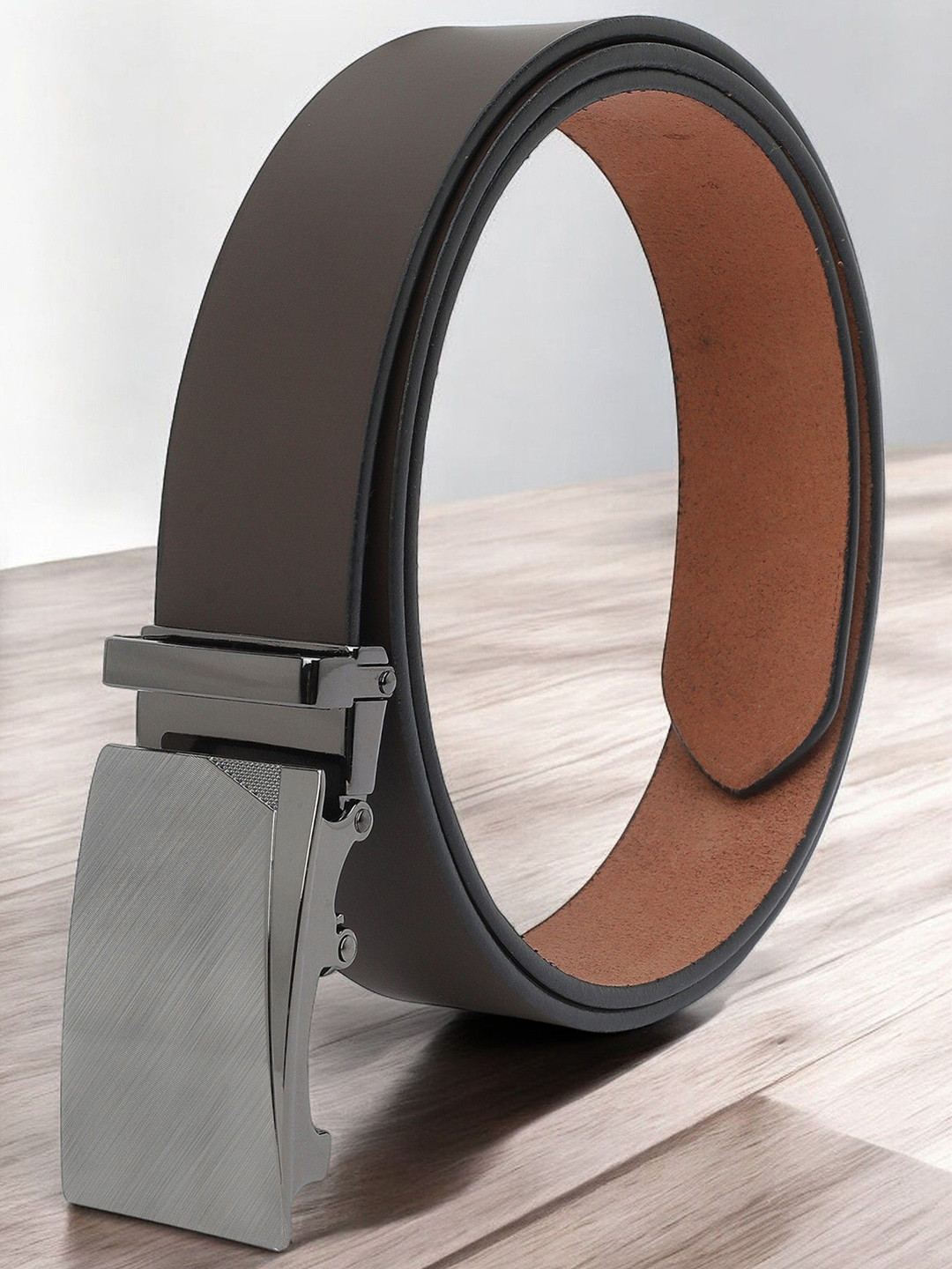 Metronaut Men Textured Leather Belt, Brown 
Metronaut Men Textured Leather Belt, Brown