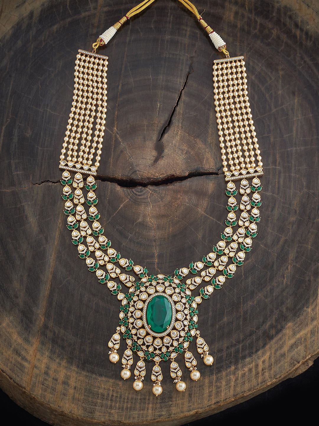Kushal's Fashion Jewellery Victorian-Plated Kundan & Beaded Statement Necklace, Gold
Kushal's Fashion Jewellery Victorian-Plated Kundan & Beaded Statement Necklace, Gold