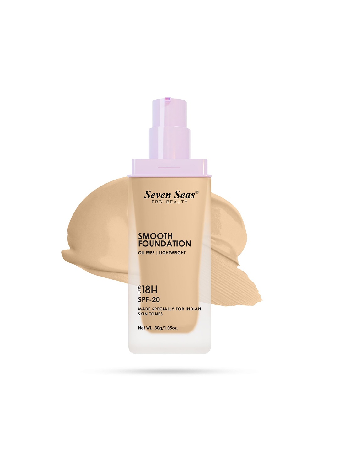 Seven Seas Smooth Oil Free & Lightweight Foundation- SPF-20- 30 g - Ivory 04, Beige
Seven Seas Smooth Oil Free & Lightweight Foundation- SPF-20- 30 g - Ivory 04, Beige