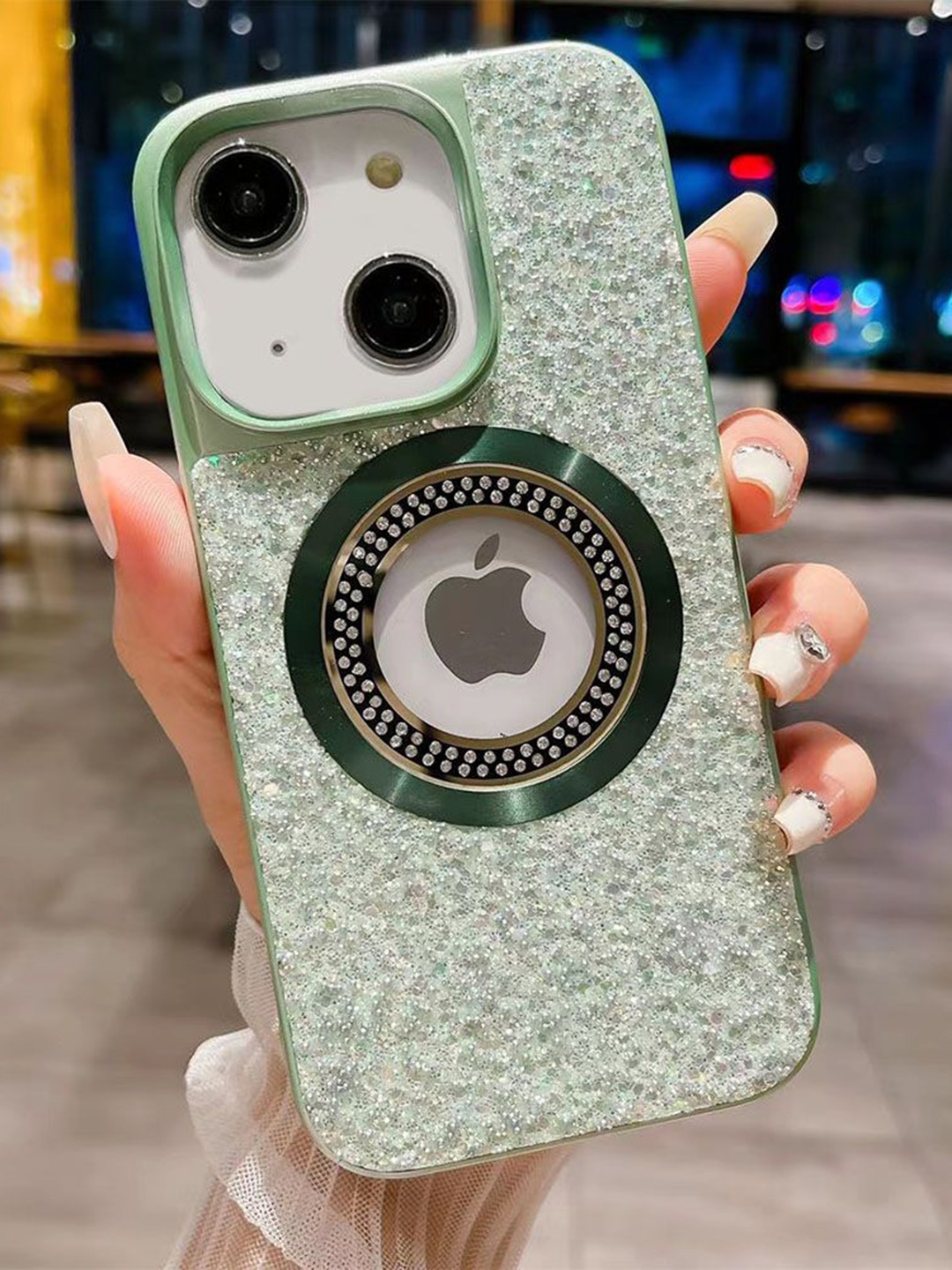 Luxury Kase LK083 Sparkling Powder Mag-Safe Wireless Charging iPhone 14 Back Case, Green
Luxury Kase LK083 Sparkling Powder Mag-Safe Wireless Charging iPhone 14 Back Case, Green