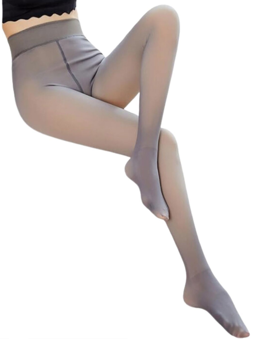SECRETS BY ZEROKAATA Women heer Dual-Tone Winter Fleece Fur Pantyhose Stockings, Grey
SECRETS BY ZEROKAATA Women heer Dual-Tone Winter Fleece Fur Pantyhose Stockings, Grey