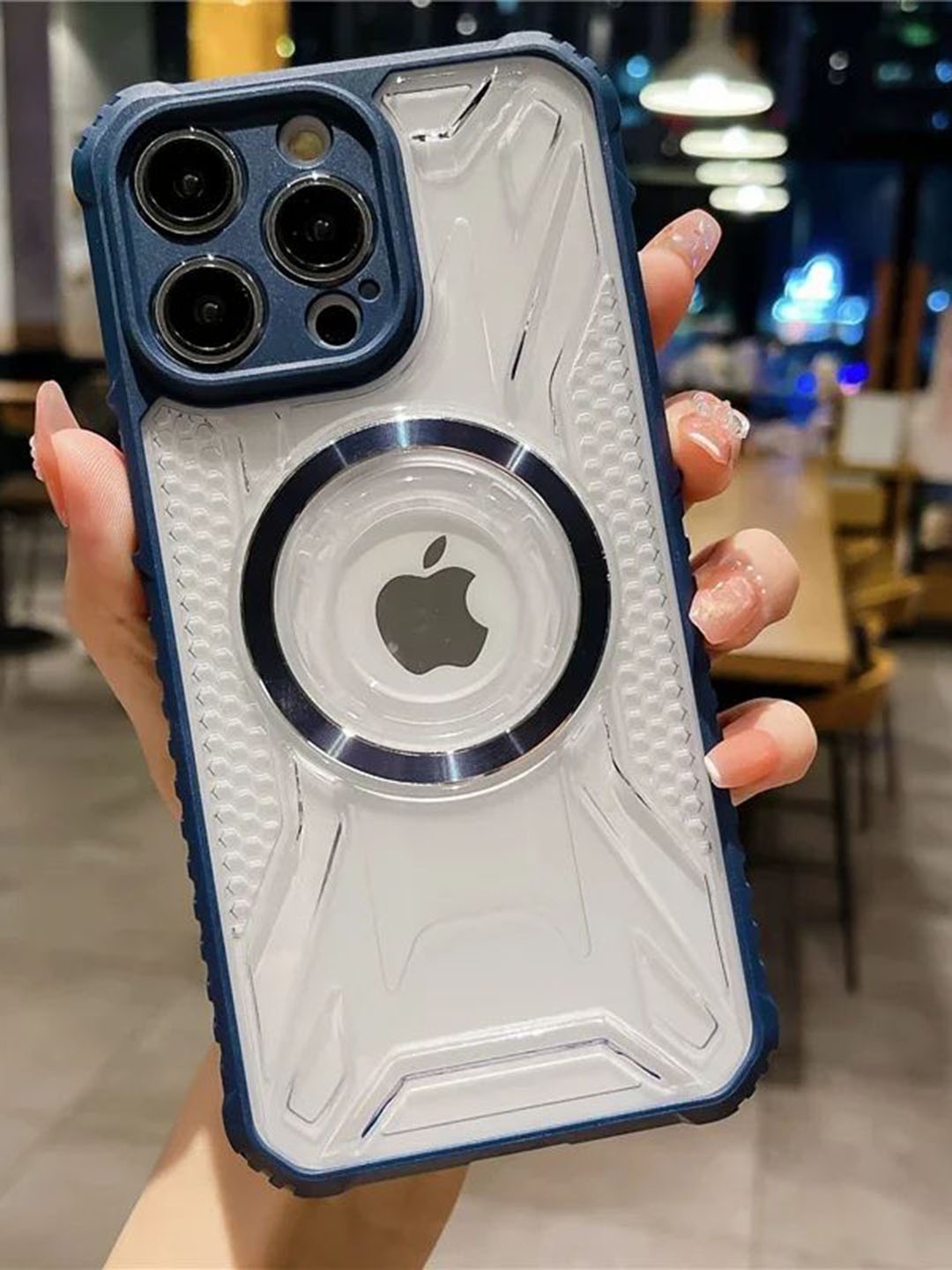 Luxury Kase LK108 Solid iPhone 13 Pro Soft Silicone Frame PC Transparent Back Case, Teal
Luxury Kase LK108 Solid iPhone 13 Pro Soft Silicone Frame PC Transparent Back Case, Teal