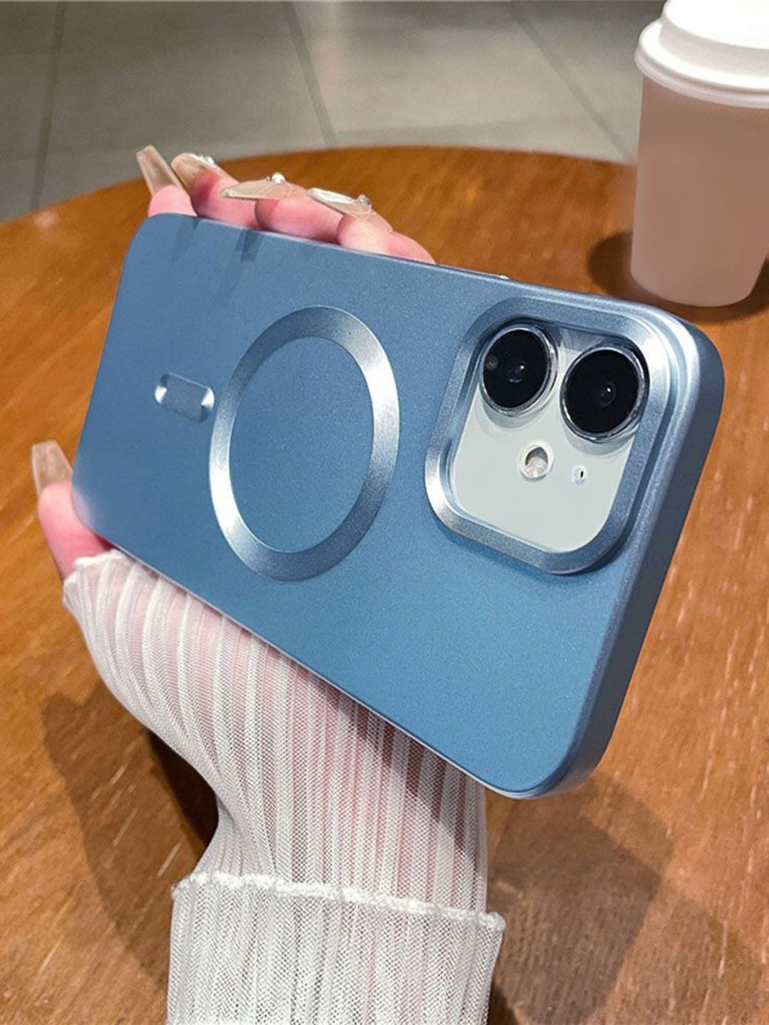 Luxury Kase LK101 Solid iPhone 12 Matte CD Print Magnetic Wireless Charging Back Case, Blue
Luxury Kase LK101 Solid iPhone 12 Matte CD Print Magnetic Wireless Charging Back Case, Blue