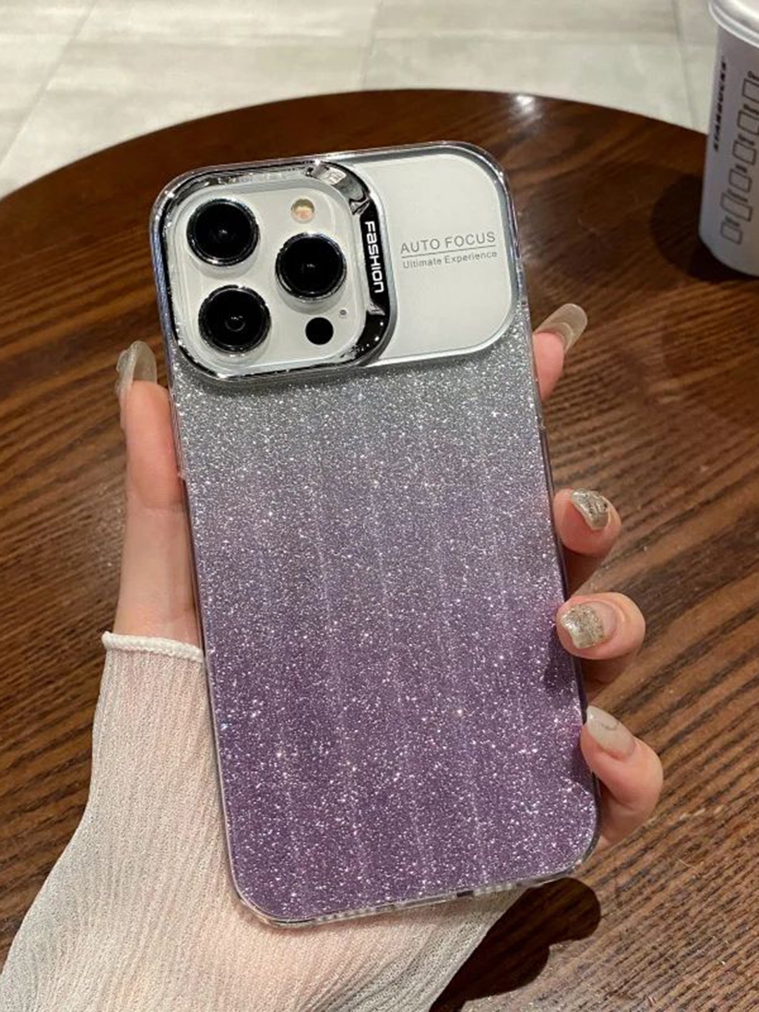 Luxury Kase LK120 Fashion Transparent Glitter Bling Gradient Soft iPhone 13 Pro Back Case, Purple
Luxury Kase LK120 Fashion Transparent Glitter Bling Gradient Soft iPhone 13 Pro Back Case, Purple