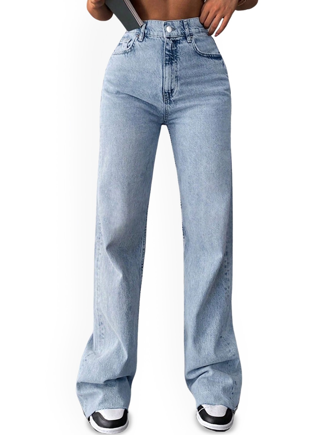 Glossia Women Comfort Straight Fit High-Rise Light Fade Acid Wash Stretchable Jeans, Blue
Glossia Women Comfort Straight Fit High-Rise Light Fade Acid Wash Stretchable Jeans, Blue