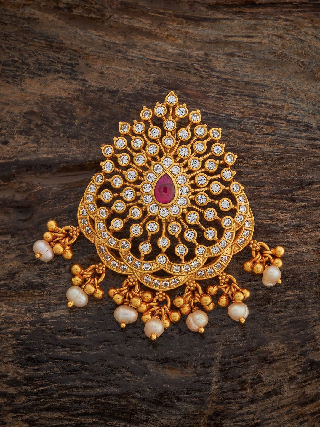 Kushal's Fashion Jewellery 92.5 Pure Silver Gold-Plated CZ-Stone Studded & Beaded Pendant
Kushal's Fashion Jewellery 92.5 Pure Silver Gold-Plated CZ-Stone Studded & Beaded Pendant