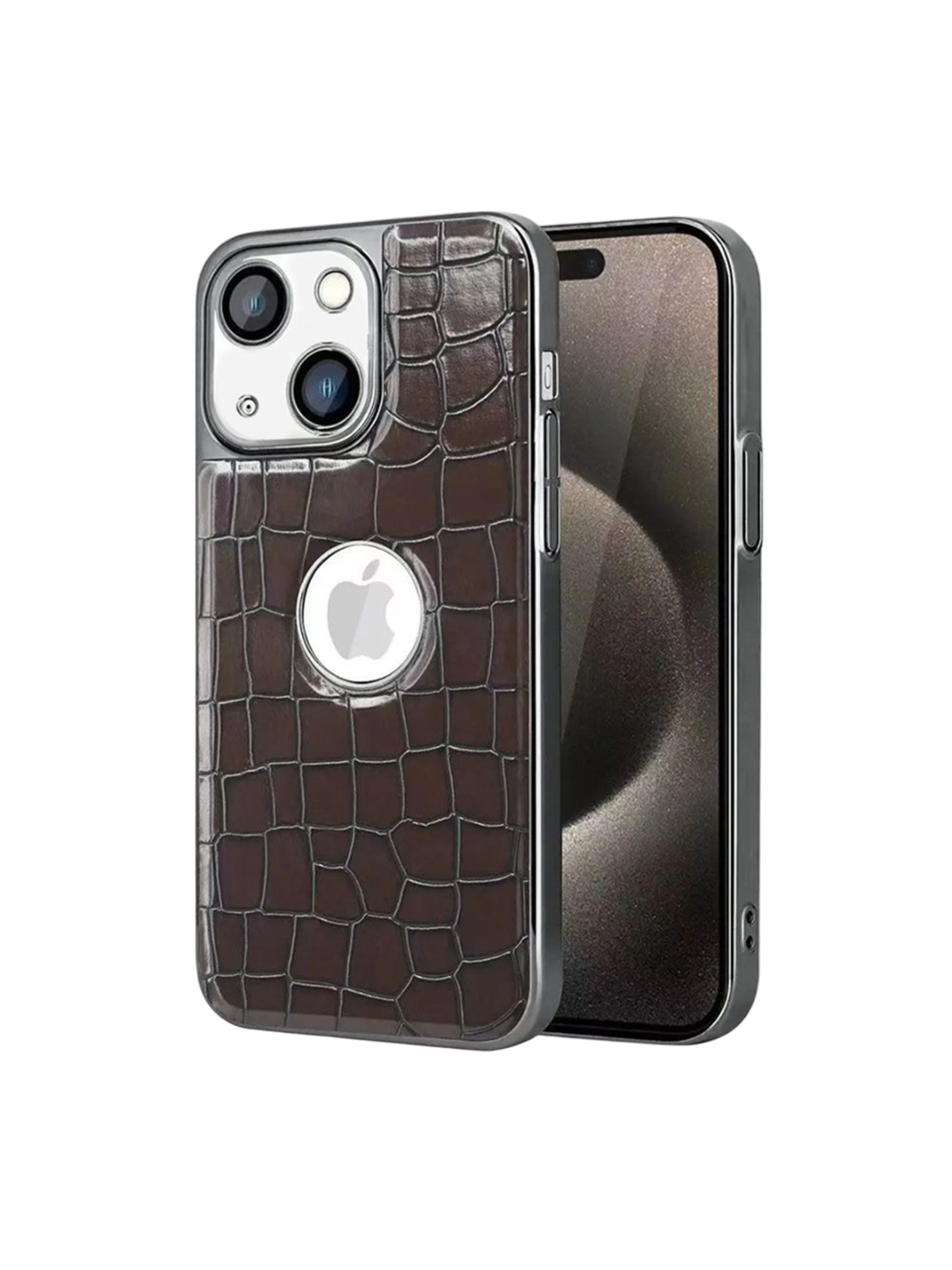 Luxury Kase Geometric LK104 Artificial Leather Camera Lens Protective iPhone 13 Back Case, Brown
Luxury Kase Geometric LK104 Artificial Leather Camera Lens Protective iPhone 13 Back Case, Brown