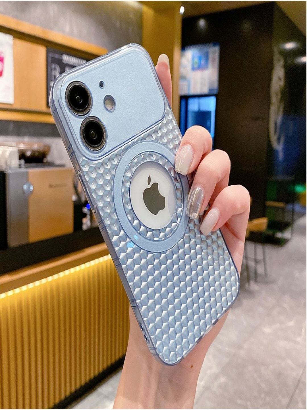 Luxury Kase LK088 Hollow Out Mag-Safe Magnetic Wireless Charging iPhone 12 Back Case, Blue
Luxury Kase LK088 Hollow Out Mag-Safe Magnetic Wireless Charging iPhone 12 Back Case, Blue