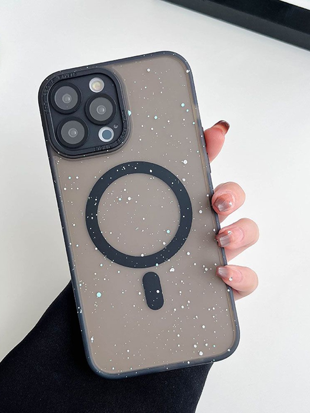 Luxury Kase LK098 Anti-Splash Ink Dot Painting Mag-Safe iPhone 13 Pro Max Back Case, Black
Luxury Kase LK098 Anti-Splash Ink Dot Painting Mag-Safe iPhone 13 Pro Max Back Case, Black