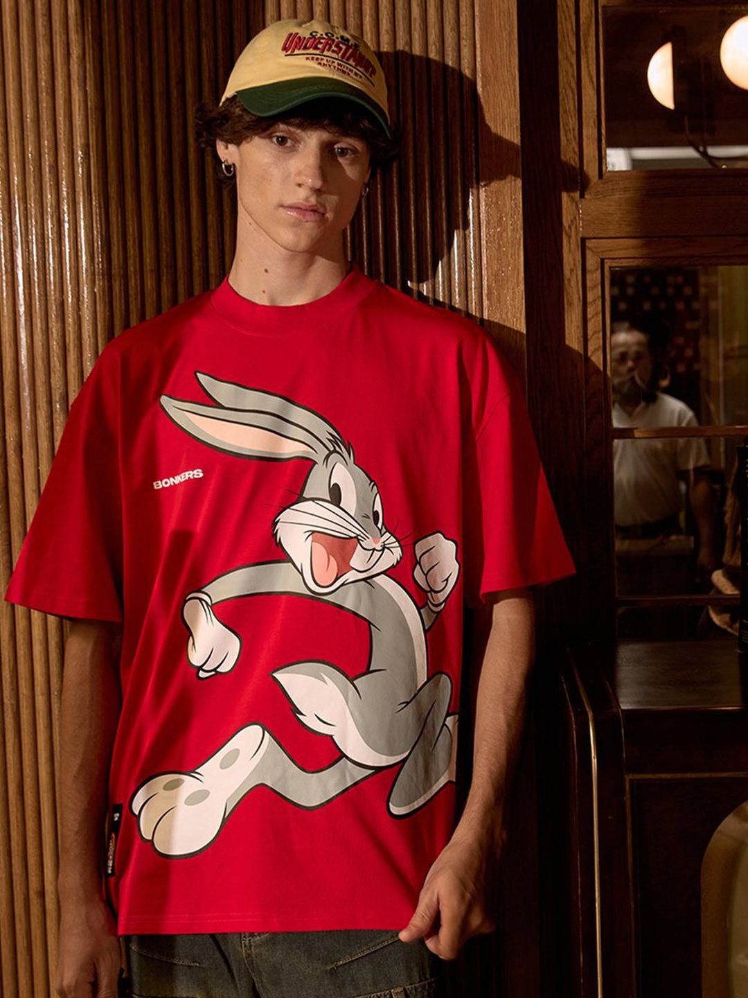 Bonkers Corner Men Looney Tunes Graphic Printed Round Neck Cotton Oversized T-shirt, Red
Bonkers Corner Men Looney Tunes Graphic Printed Round Neck Cotton Oversized T-shirt, Red