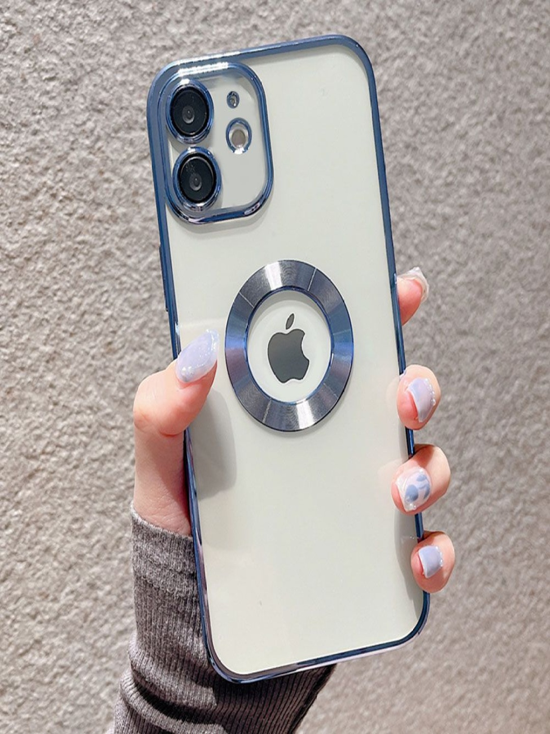 Luxury Kase Solid Printed iPhone 11 Transparent Plating Hole Logo Case Back Case, Blue
Luxury Kase Solid Printed iPhone 11 Transparent Plating Hole Logo Case Back Case, Blue