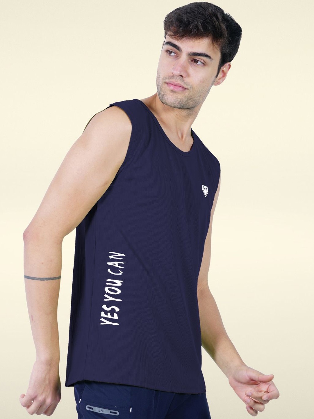 Body Mechanics Yes You Can Printed Relaxed-Fit Innerwear Vest - MN-BMS-23-Navy-S, Navy blue
Body Mechanics Yes You Can Printed Relaxed-Fit Innerwear Vest - MN-BMS-23-Navy-S, Navy blue