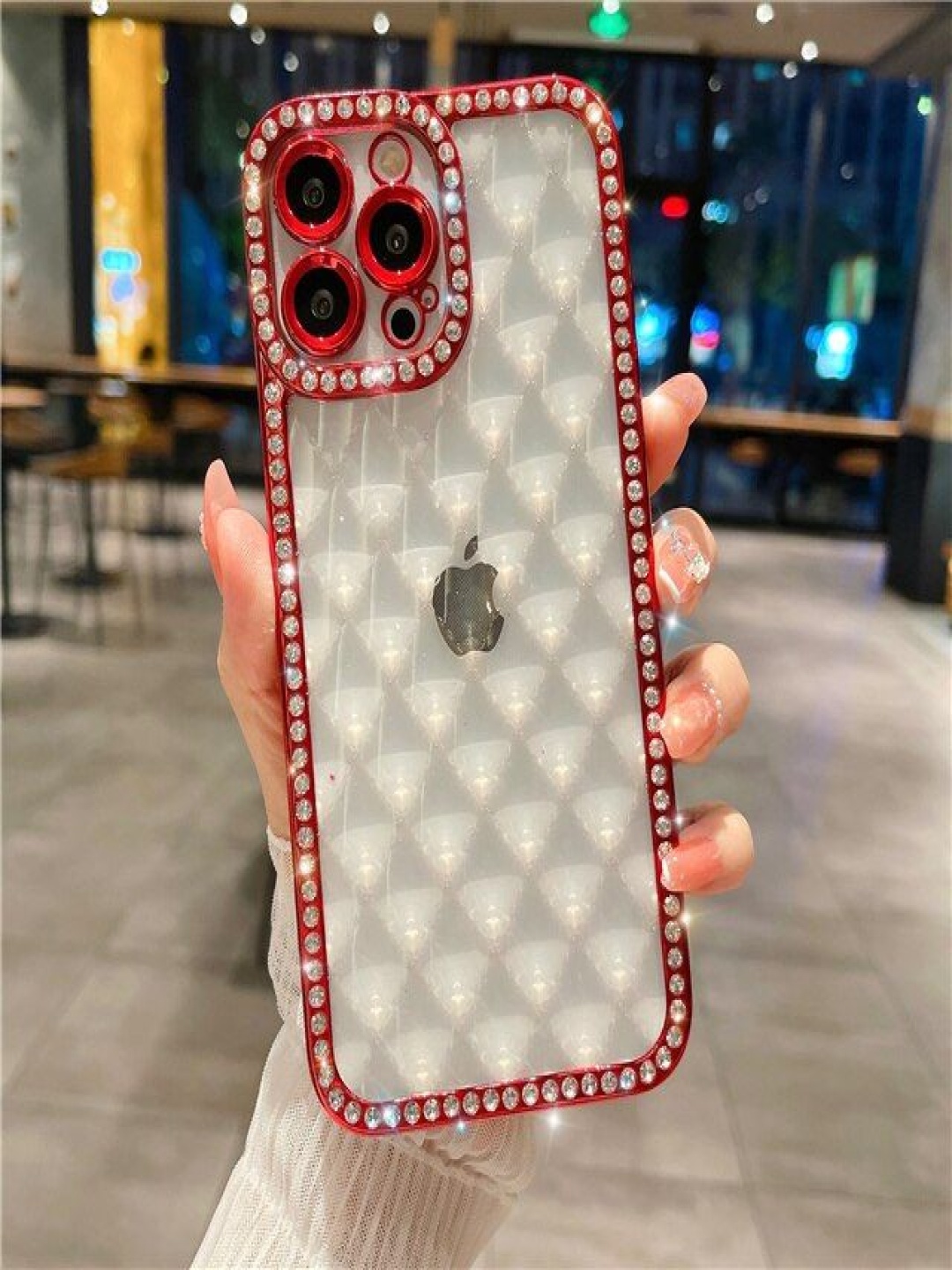 Luxury Kase Lingge Bling Glitter Bumper Transparent Shockproof iPhone 12 Pro Max Back Case
Luxury Kase Lingge Bling Glitter Bumper Transparent Shockproof iPhone 12 Pro Max Back Case