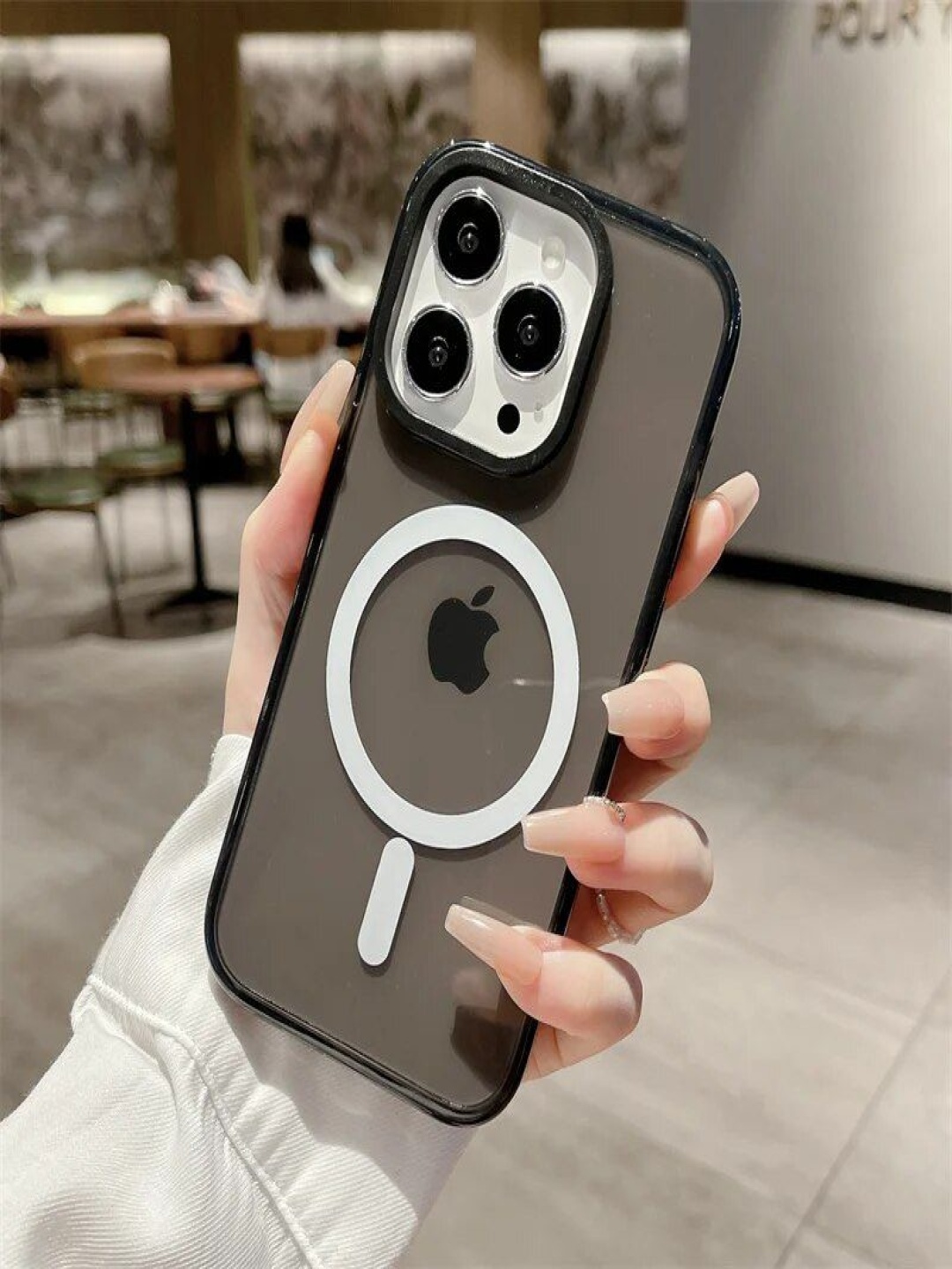 Luxury Kase LK087 Solid iPhone 14 Pro Max Clear Fluorescent Magnetic Mag-safe Back Case, Black
Luxury Kase LK087 Solid iPhone 14 Pro Max Clear Fluorescent Magnetic Mag-safe Back Case, Black