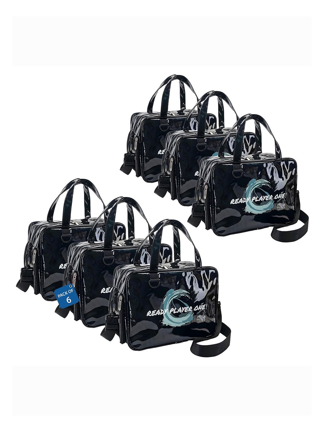 Kuber Industries Pack Of 6 Waterproof Makeup Organizer Bag With Zip & Sling Strap, Black
Kuber Industries Pack Of 6 Waterproof Makeup Organizer Bag With Zip & Sling Strap, Black