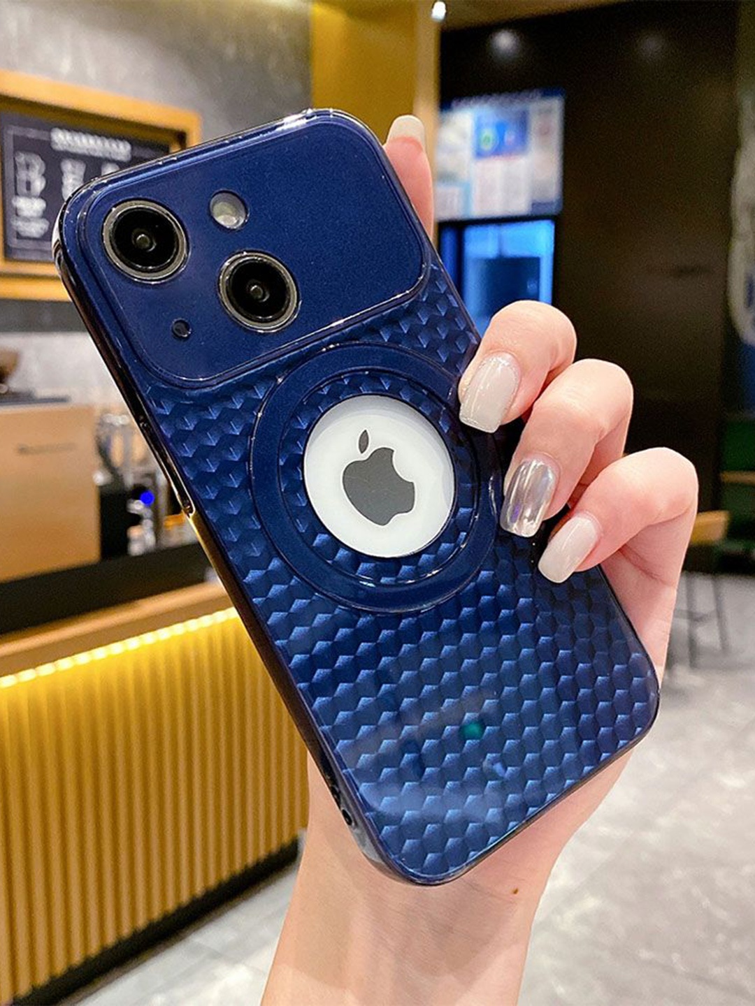 Luxury Kase LK088 Hollow Out Mag-Safe Magnetic Wireless Charging iPhone 14 Back Case, Navy blue
Luxury Kase LK088 Hollow Out Mag-Safe Magnetic Wireless Charging iPhone 14 Back Case, Navy blue