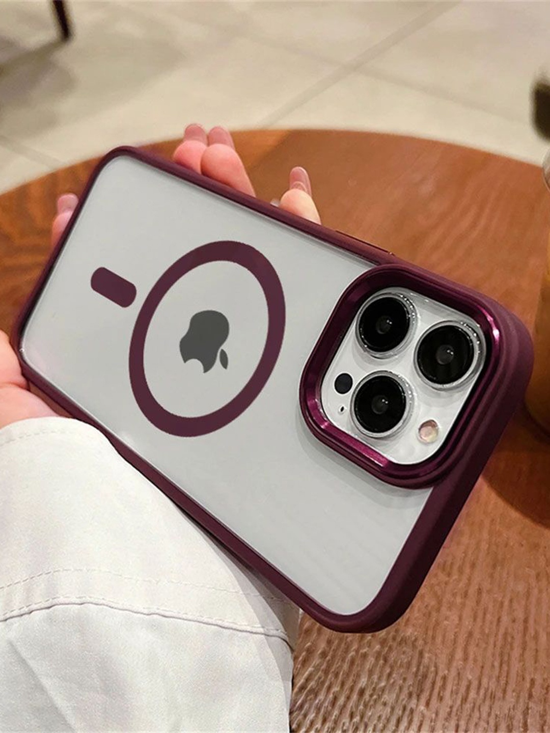 Luxury Kase LK096 Solid iPhone 15 Pro Mag-Safe Magnetic Wireless Charging Lens Back Case, Purple
Luxury Kase LK096 Solid iPhone 15 Pro Mag-Safe Magnetic Wireless Charging Lens Back Case, Purple
