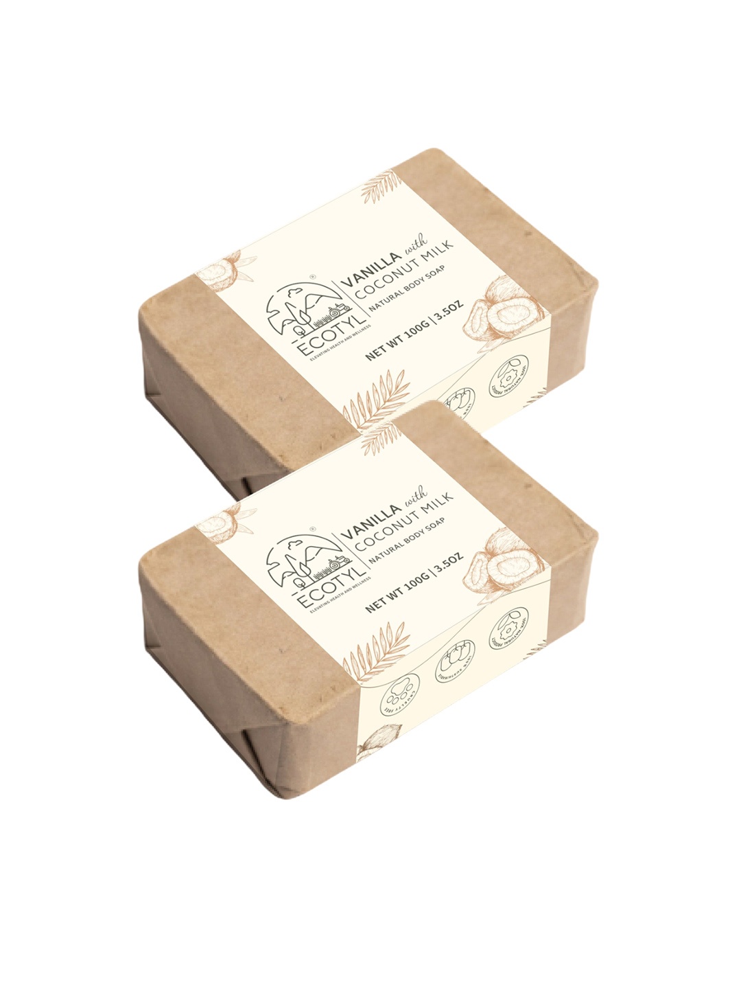 Ecotyl Set Of 2 Coconut Milk Soap For Nourishing & Hydrating With Vanilla - 100 g Each, Cream
Ecotyl Set Of 2 Coconut Milk Soap For Nourishing & Hydrating With Vanilla - 100 g Each, Cream