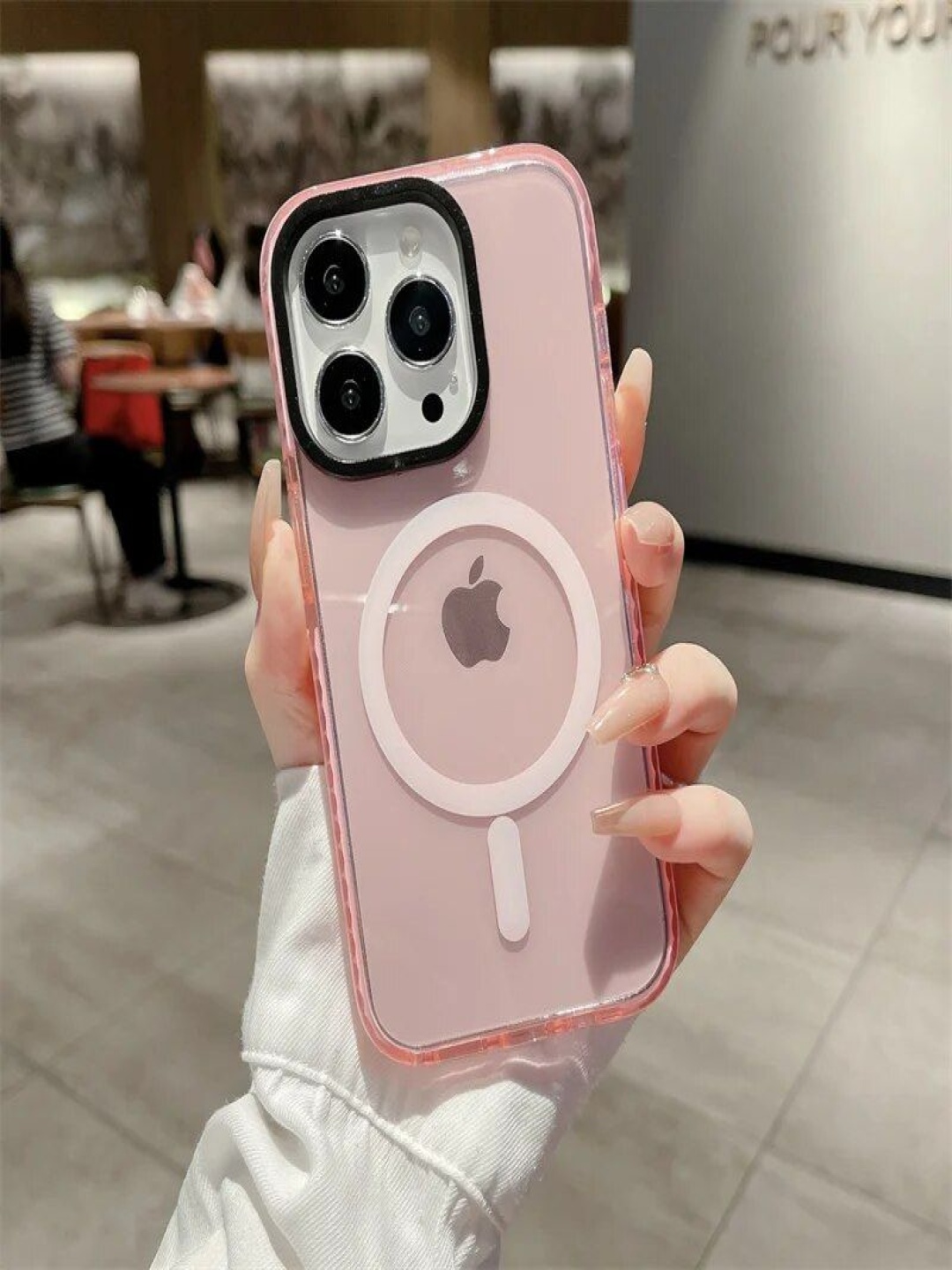 Luxury Kase Solid LK087 Clear Fluorescent Magnetic Mag-safe iPhone 12 Pro Max Back Case, Pink
Luxury Kase Solid LK087 Clear Fluorescent Magnetic Mag-safe iPhone 12 Pro Max Back Case, Pink