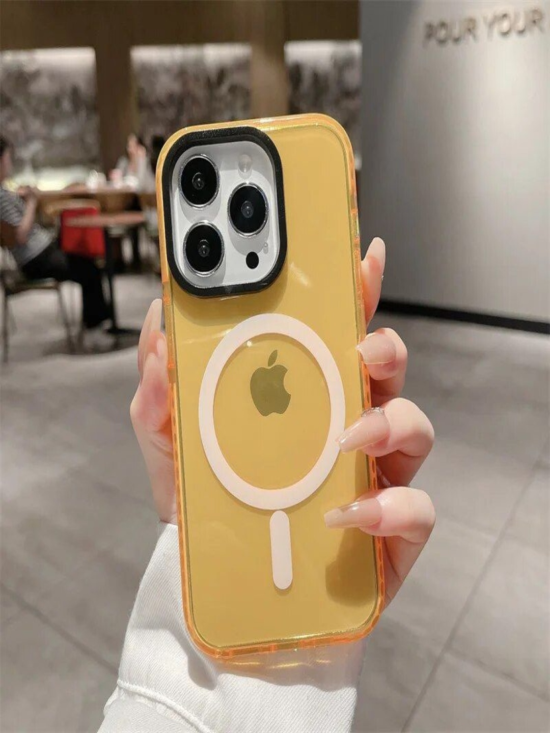 Luxury Kase LK087 Clear Fluorescent Magnetic Wireless iPhone 14 Pro Max Back Case, Yellow
Luxury Kase LK087 Clear Fluorescent Magnetic Wireless iPhone 14 Pro Max Back Case, Yellow