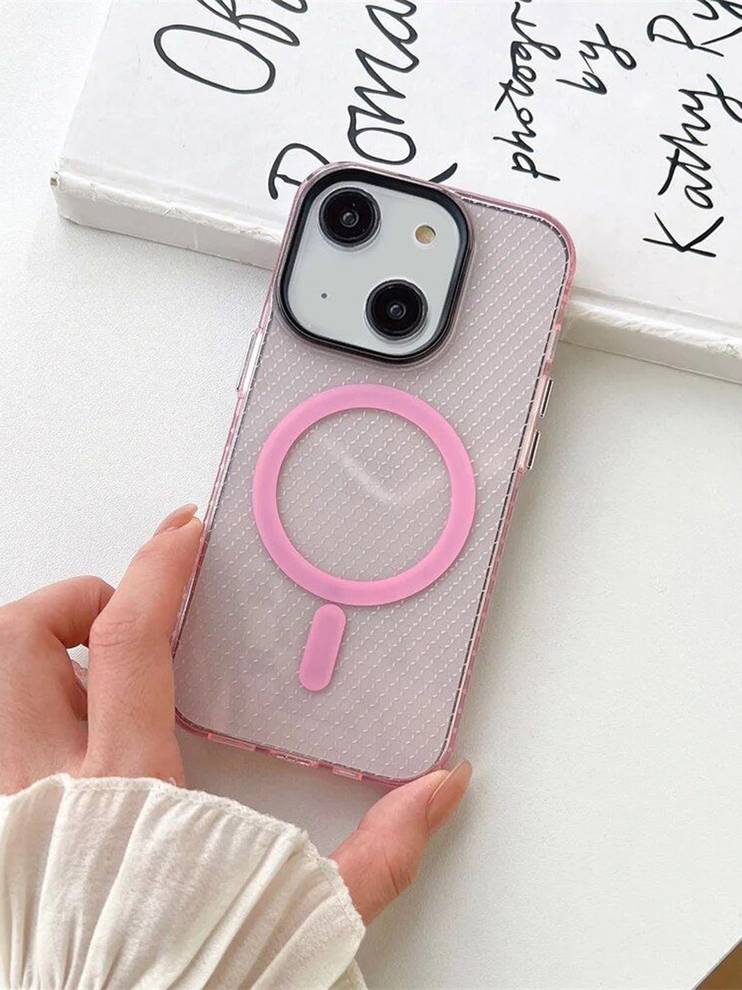 Luxury Kase Geometric LK085 Beehive Texture Magnetic Mag-Safe iPhone 14 Plus Back Case, Pink
Luxury Kase Geometric LK085 Beehive Texture Magnetic Mag-Safe iPhone 14 Plus Back Case, Pink