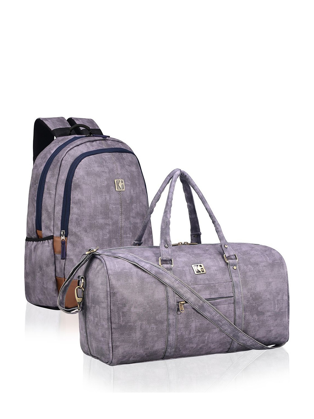 Kuber Industries Unisex Set Of 2 Reversible Leather Duffel Bag And Laptop Travel Backpack, Grey
Kuber Industries Unisex Set Of 2 Reversible Leather Duffel Bag And Laptop Travel Backpack, Grey