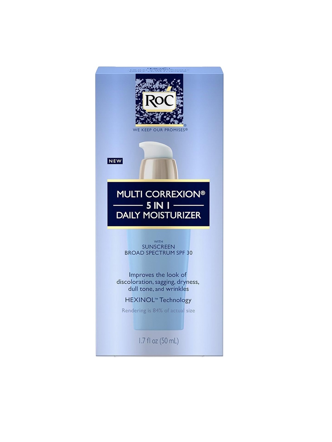 ROC Multi Correxion Daily Moisturizer With Sunscreen Broad Spectrum SPF 30 - 50ml, Gold
ROC Multi Correxion Daily Moisturizer With Sunscreen Broad Spectrum SPF 30 - 50ml, Gold