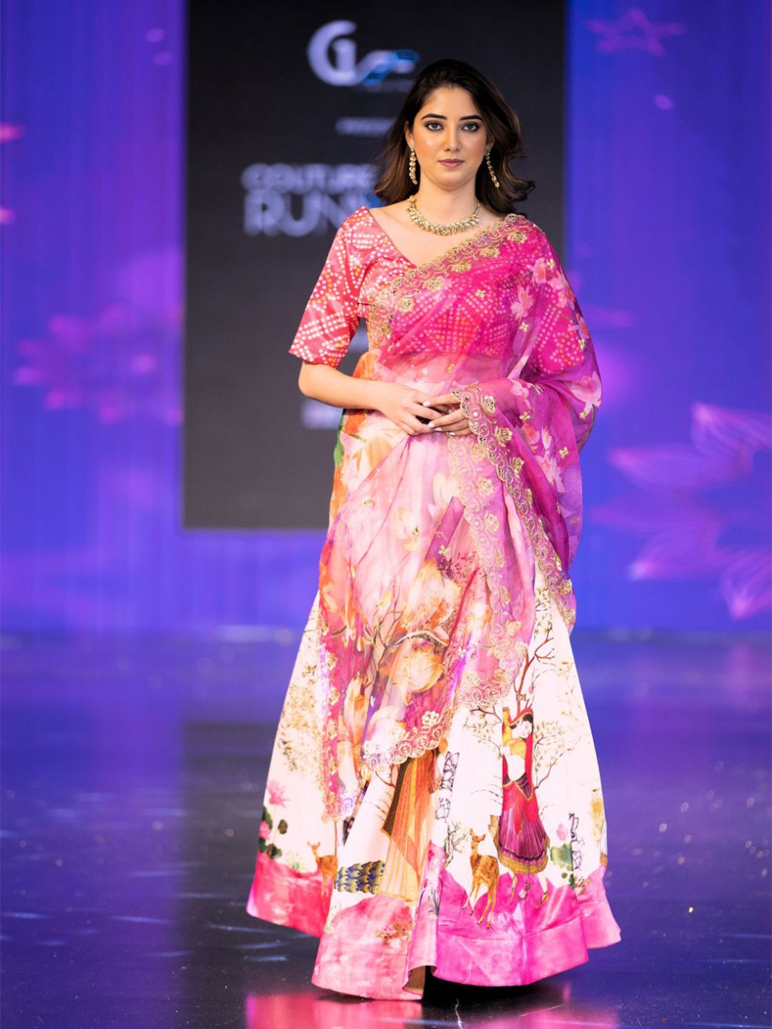 Kaizen TEXO FAB Printed Semi-Stitched Lehenga & Unstitched Blouse With Dupatta, Pink
Kaizen TEXO FAB Printed Semi-Stitched Lehenga & Unstitched Blouse With Dupatta, Pink