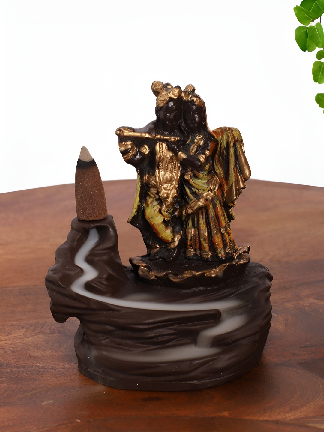 INTERNATIONAL GIFT Brown & Gold-Toned Radha Krishna & Fountain Religious Idol Showpiece
INTERNATIONAL GIFT Brown & Gold-Toned Radha Krishna & Fountain Religious Idol Showpiece