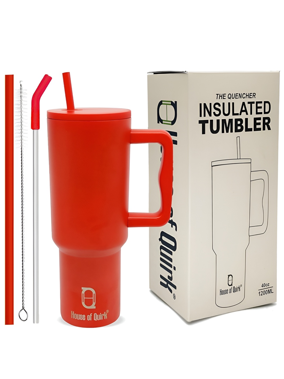 HOUSE OF QUIRK Red Brand Logo Printed Stainless Steel Double Wall Vacuum Water Bottle-1.2L
HOUSE OF QUIRK Red Brand Logo Printed Stainless Steel Double Wall Vacuum Water Bottle-1.2L