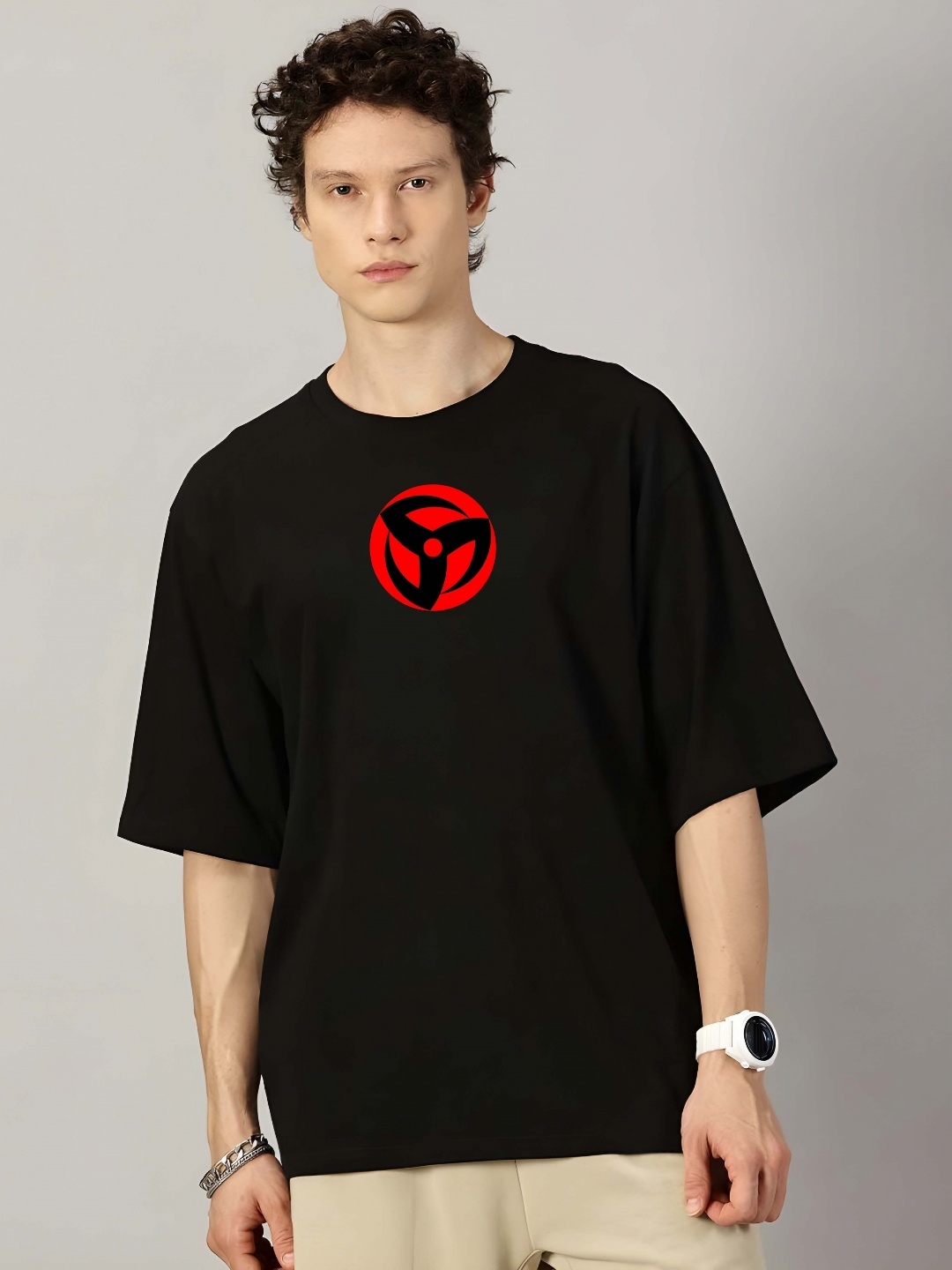 Moda Rapido Men Naruto Graphic Printed Round Neck Pure Cotton Oversized T-shirt, Black
Moda Rapido Men Naruto Graphic Printed Round Neck Pure Cotton Oversized T-shirt, Black