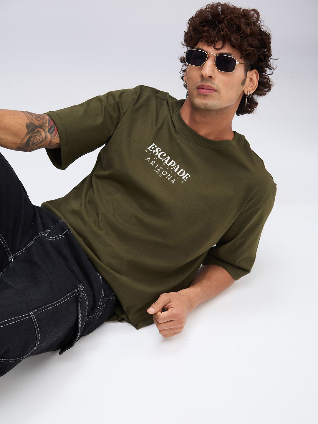 The Roadster Lifestyle Co. Men Graphic Printed Round Neck Cotton Relaxed Fit T-shirt, Olive
The Roadster Lifestyle Co. Men Graphic Printed Round Neck Cotton Relaxed Fit T-shirt, Olive