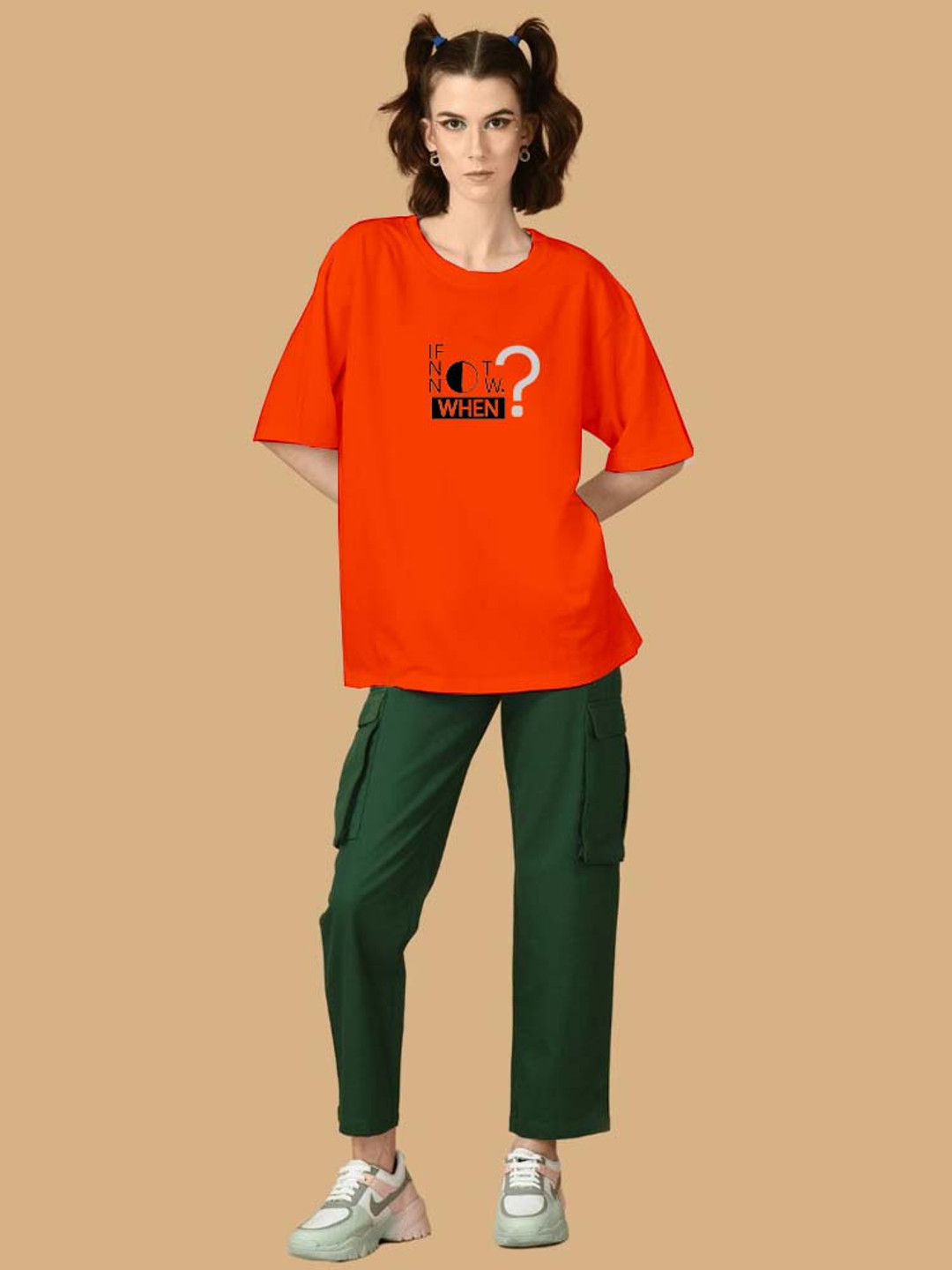 OFFMINT Typography Printed Drop-Shoulder Sleeves Cotton Longline Oversized T-shirt, Orange
OFFMINT Typography Printed Drop-Shoulder Sleeves Cotton Longline Oversized T-shirt, Orange