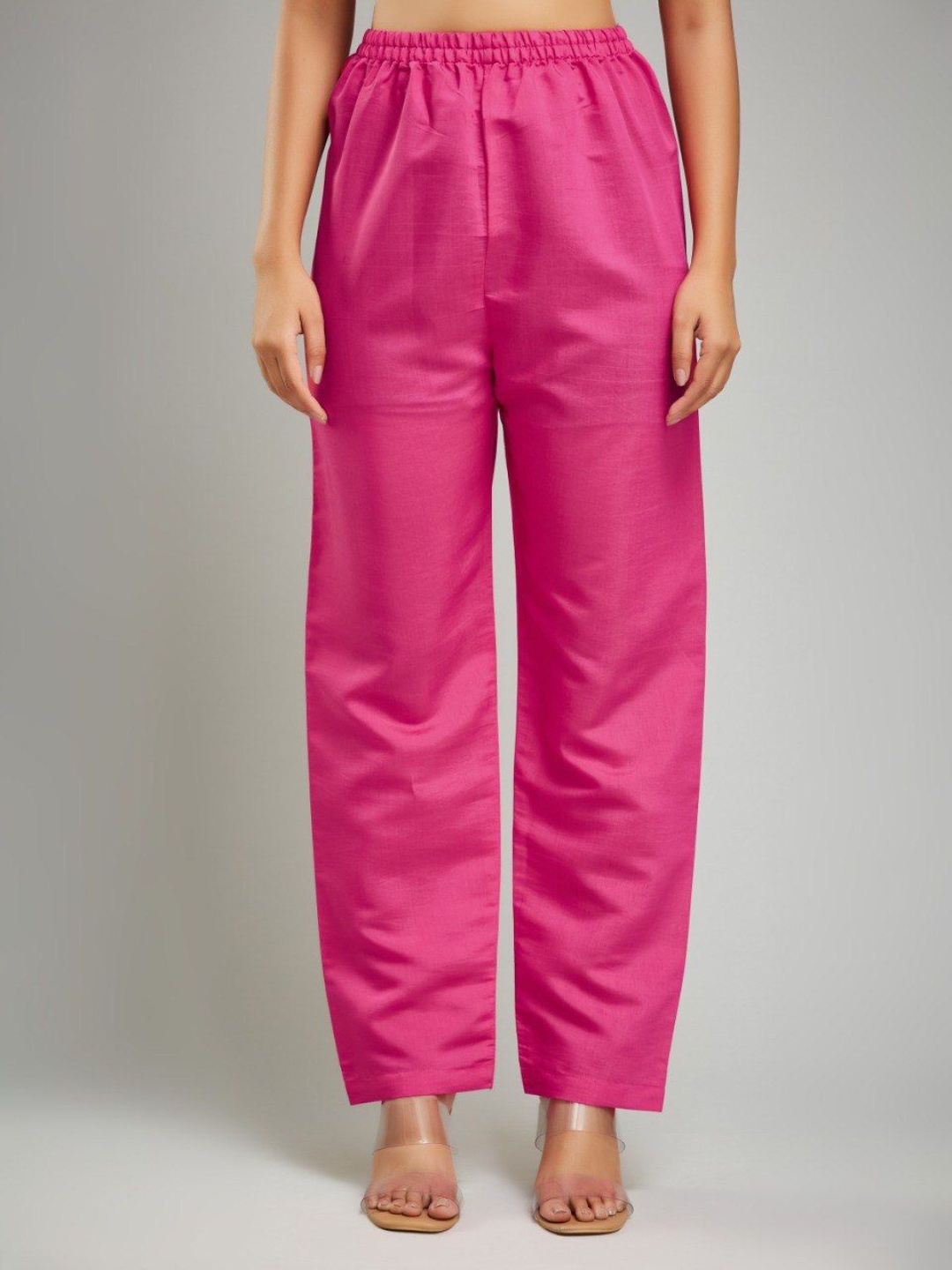 A TO Z CART Floral Printed Round Neck Chanderi Silk Straight Kurta WithTrousers, Pink
A TO Z CART Floral Printed Round Neck Chanderi Silk Straight Kurta WithTrousers, Pink