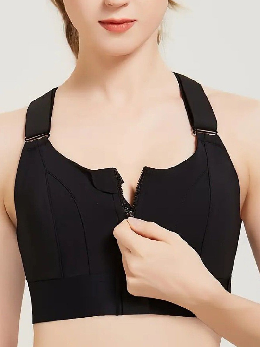 Poftik Women Women High Impact Adjustable Straps Padded Rapid-Dry Workout Sports Bra, Black
Poftik Women Women High Impact Adjustable Straps Padded Rapid-Dry Workout Sports Bra, Black