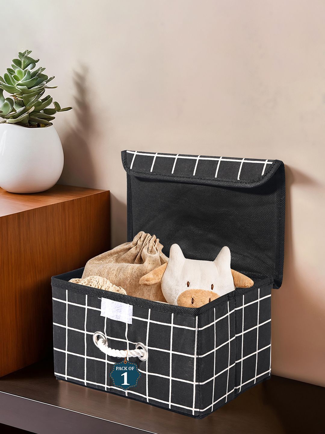 Kuber Industries Black & White Checked Multipurpose Medium Storage Box With Lid & Handle
Kuber Industries Black & White Checked Multipurpose Medium Storage Box With Lid & Handle