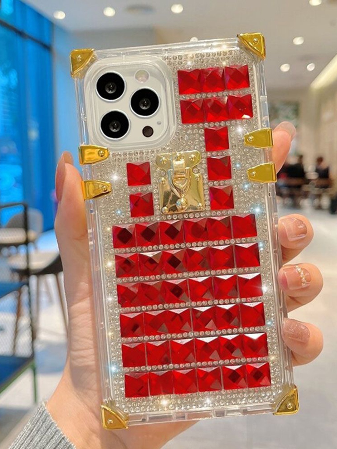 Luxury Kase Geometric Printed iPhone 12 Pro Max Back Case Mobile Accessories, Red
Luxury Kase Geometric Printed iPhone 12 Pro Max Back Case Mobile Accessories, Red