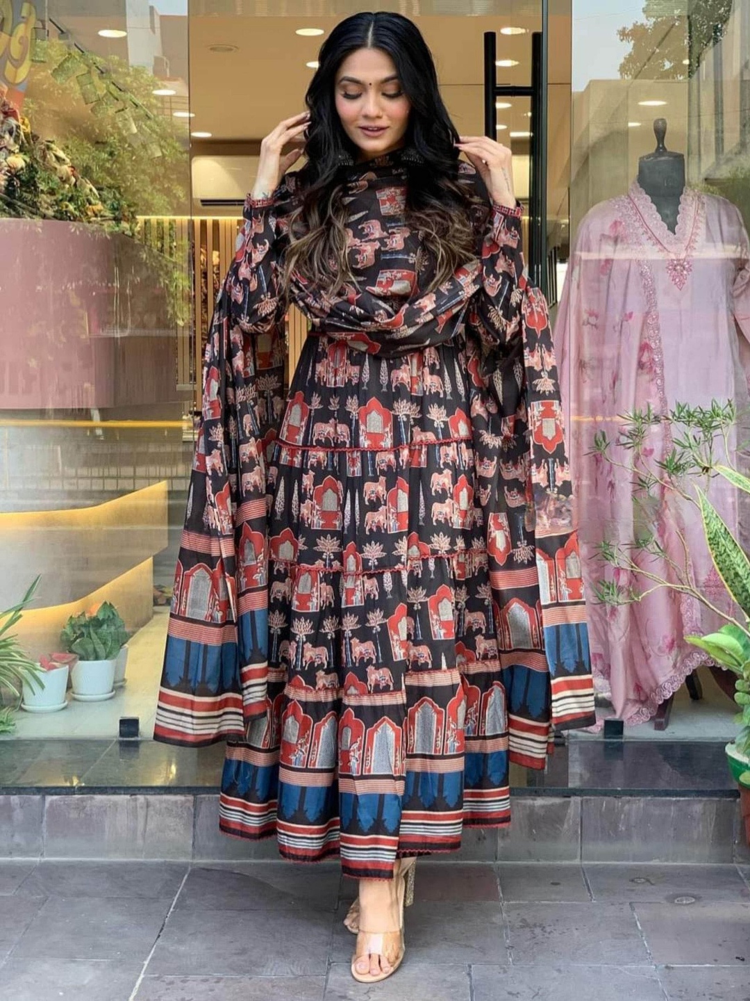 KALINI Women Embroidered Regular Thread Work Pure Cotton Kurta with Trousers & With Dupatta, Black
KALINI Women Embroidered Regular Thread Work Pure Cotton Kurta with Trousers & With Dupatta, Black