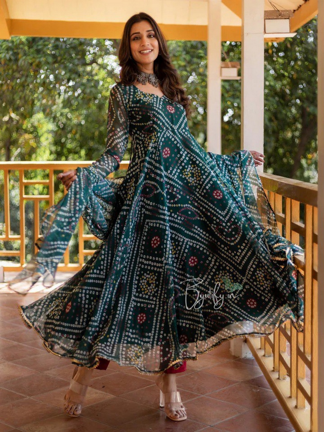 ZEEPKART Women Printed Empire Silk Georgette Kurta with Dhoti Pants & With Dupatta, Teal
ZEEPKART Women Printed Empire Silk Georgette Kurta with Dhoti Pants & With Dupatta, Teal