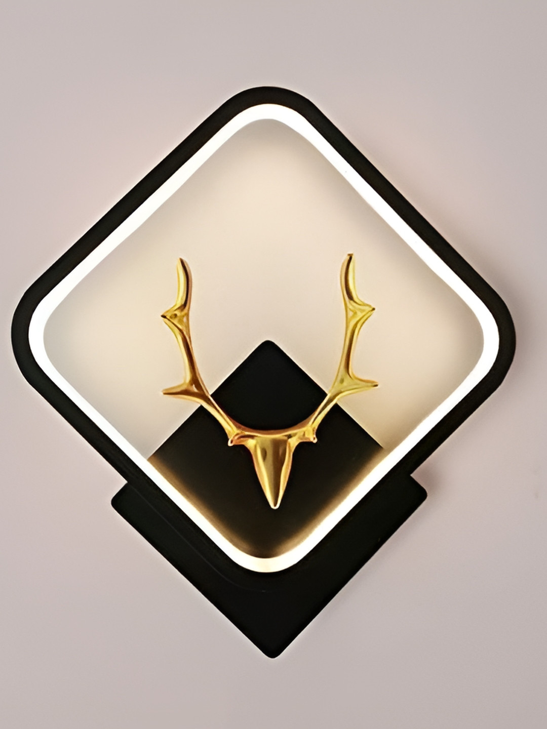 Weldecor Black & Gold-Toned Deer Printed Metal Contemporary Square Shaped Wall Lamp
Weldecor Black & Gold-Toned Deer Printed Metal Contemporary Square Shaped Wall Lamp