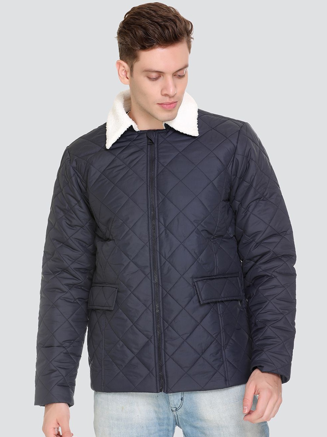 The Roadster Lifestyle Co. Men Spread Collar Solid Casual Lightweight Padded Jacket, Navy blue
The Roadster Lifestyle Co. Men Spread Collar Solid Casual Lightweight Padded Jacket, Navy blue